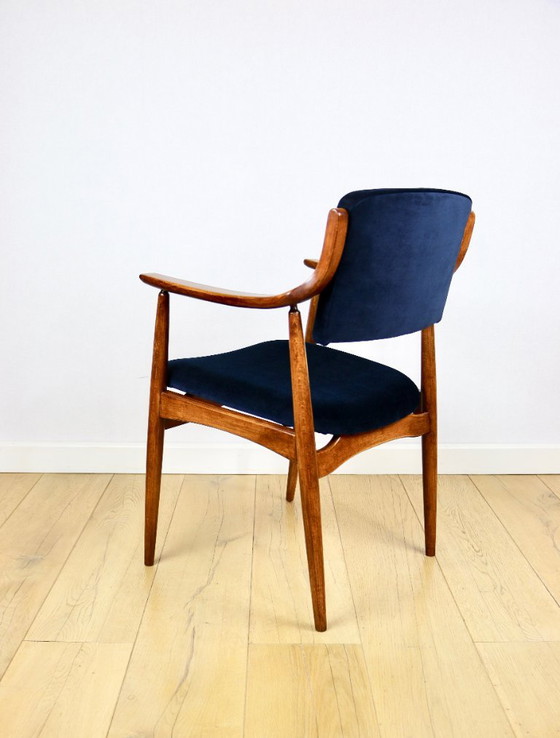 Poltrona da ufficio danese vintage - Blu navy – Axel Concept, Poltrone, Wood (photo 4 of 10)