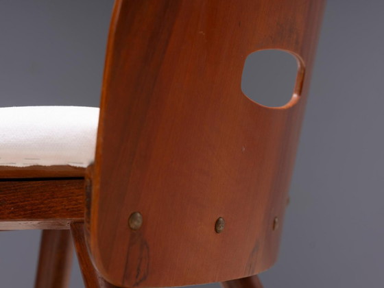 Set of 4 Vintage Chairs Tatra Pravenec “Gentleman” Mid-20th Century, Czechoslovakia, 81 × 39 × 40 cm (photo 8 of 8)