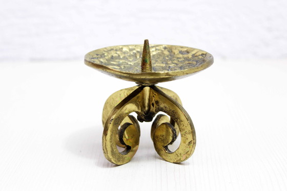 Image 1 of Bronze Brutalist Candlestick 1960