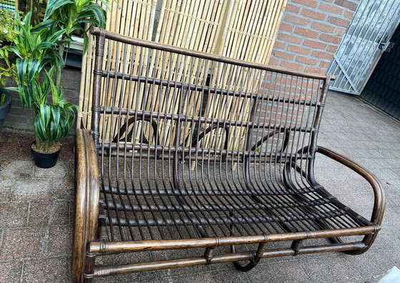 Image 1 of Ensemble de salon vintage en rotin / Manou
