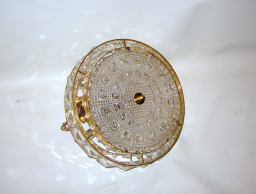 Kristall-Hängeleuchte Proj. Carl Fagerlund für Orrefors, Schweden, 1960er Jahre