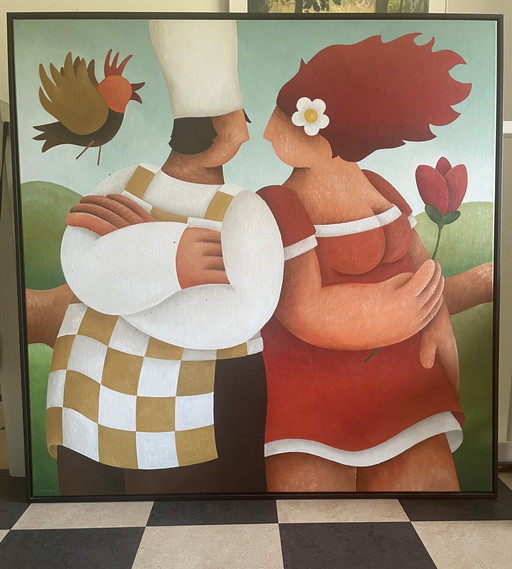 Painting by Yvonne Zomerdijk