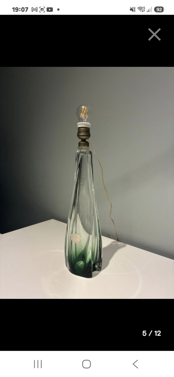 Lampe de table Val Saint Lambert – Cristal, Marbre (photo 2 of 8)