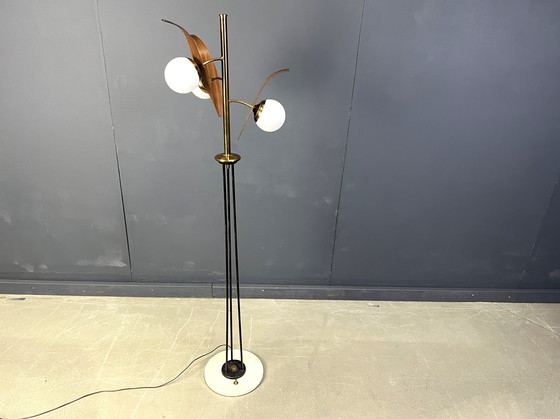 Image 1 of Mid century italian floor lamp attr. to Stilnovo, 1950s