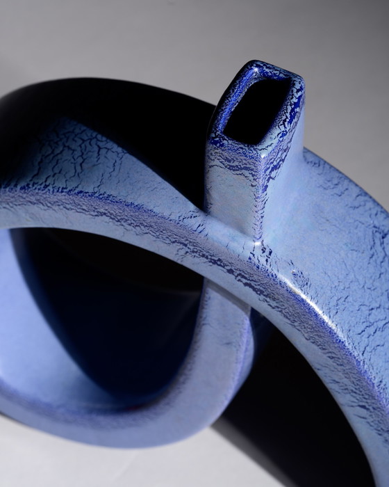 Image 1 of Postmodernes skulpturales Keramikvasen-Duo Roberto Rigon Bertoncello Italien 70er–80er Jahre