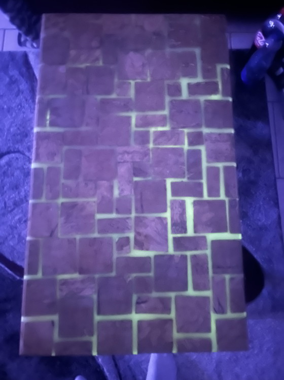 Image 1 of Table basse artisanale en résine époxy – Une pièce vraiment unique pour votre intérieur ✨