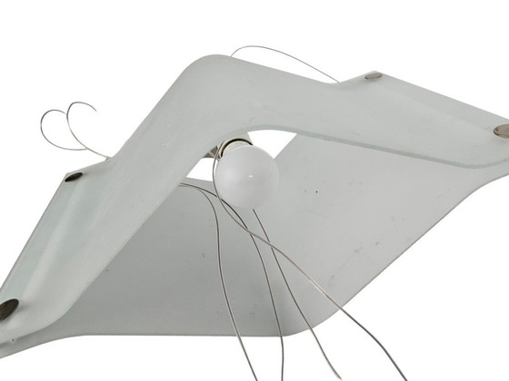 Image 1 of Lumi Moda - vetro satinato - lampada a sospensione - Made in Italy - anni '80