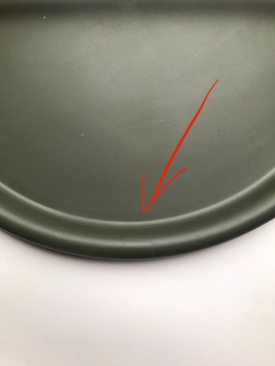 Image 1 of Vassoio Royal VKB di Gijs Bakker, design olandese, color kaki