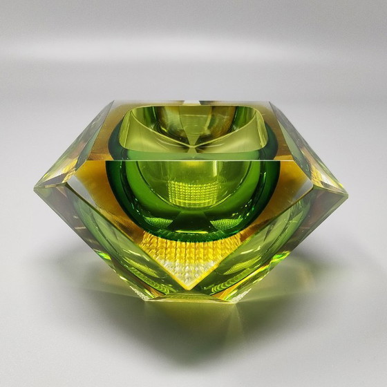 Image 1 of 1960s Astonishing Green Ashtray or Vide Poche By Flavio Poli for Seguso