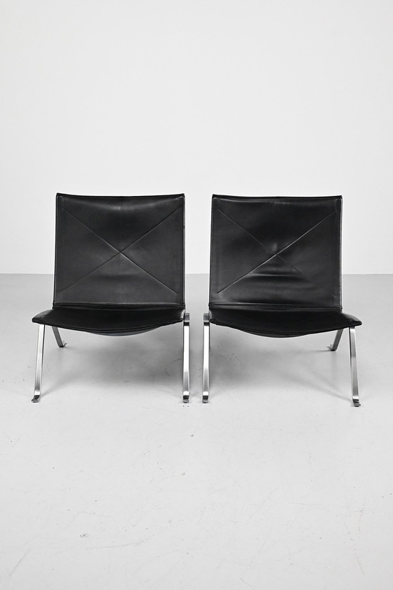 Image 1 of Ensemble de 2 fauteuils PK22 pour Fritz Hansen