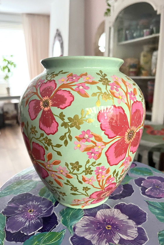 Image 1 of Hand-painted vase
