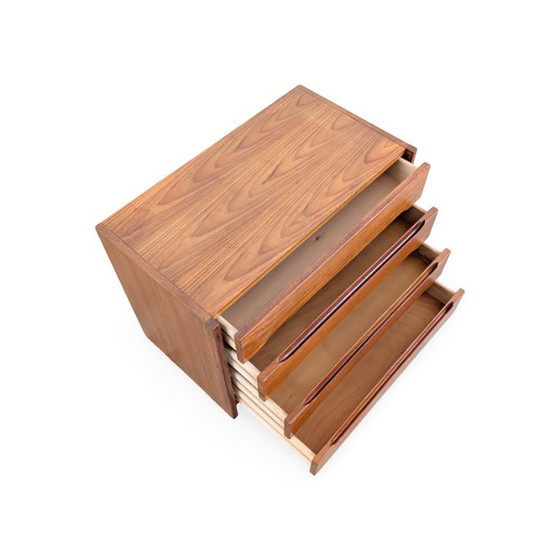 Cómoda de mediados de siglo EW Bach, mesita de noche/mesa auxiliar de teca MCM – Wood (photo 4 of 8)