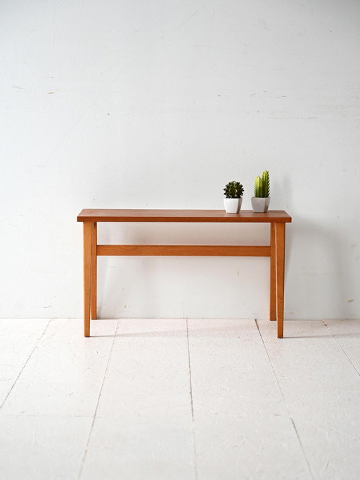 Zweedse vintage teakhouten bank, jaren 1950-60