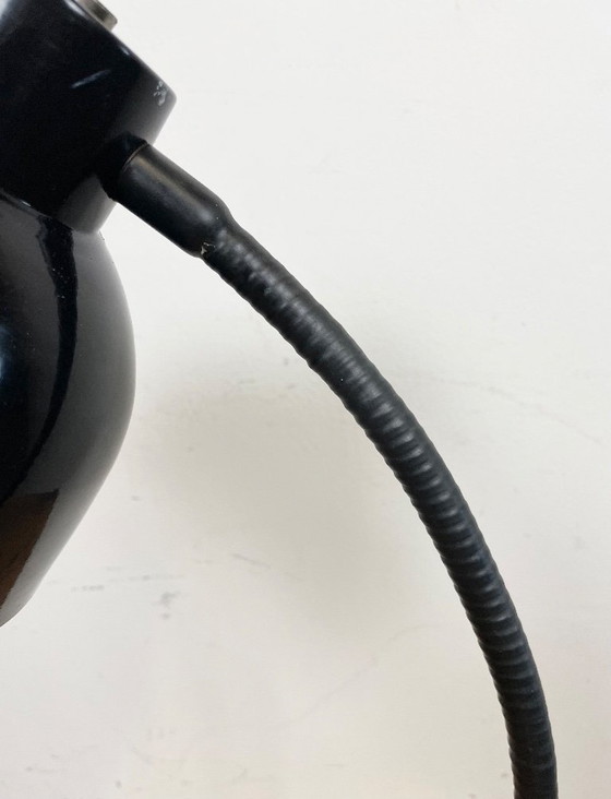 Image 1 of Black Industrial Gooseneck Table Lamp, 1960s