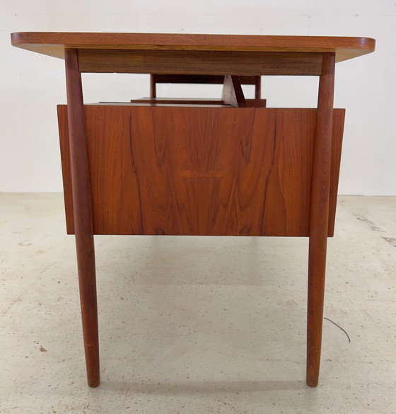 Image 1 of Teak Desk By Gunner Nielsen For Tibergaard