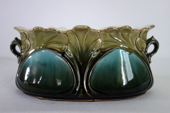 Image 1 of Art Nouveau planter by Gustave de Bruyn