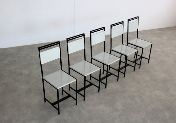 Image 1 of 5x chaises de salle à manger vintage