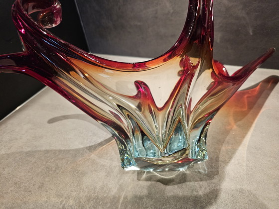 Image 1 of Prachtige kleurrijke vintage Murano schaal