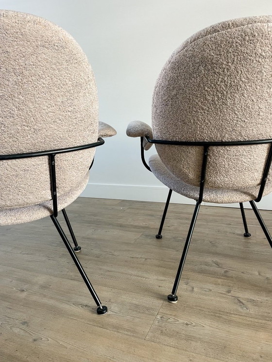 Image 1 of Set aus 2 Kembo Easy Chair 302 – Entwurf von W.H. Gispen – neu bezogen mit Kvadrat