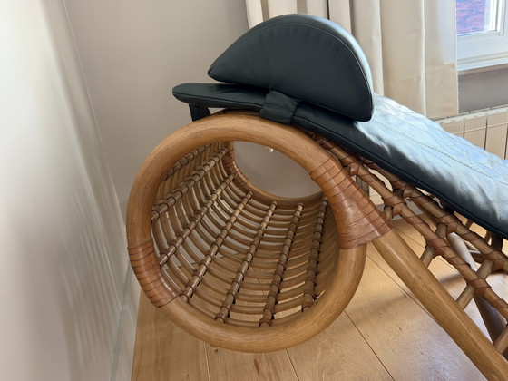 Image 1 of Chaise longue vintage Flechtatelier Schütz