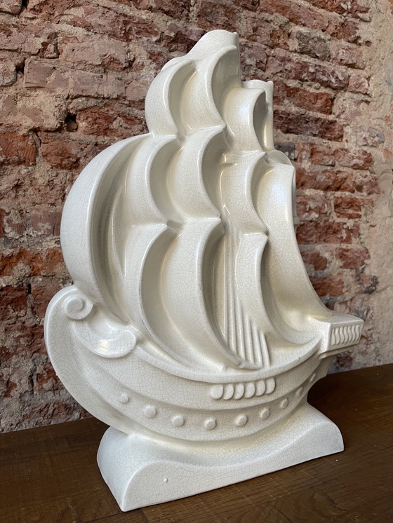 Image 1 of Scultura francese in ceramica Art déco Lejan per Orchies