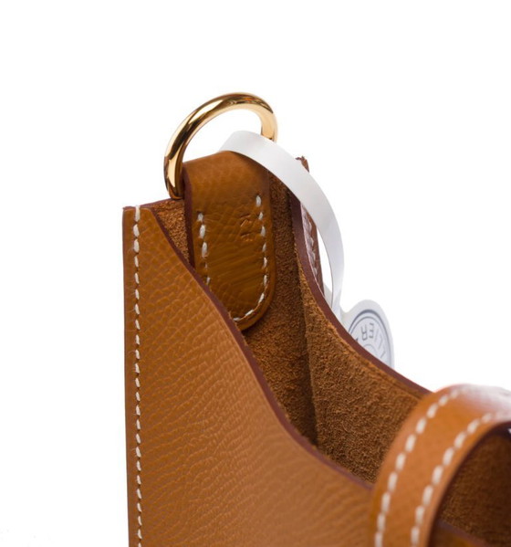 Image 1 of Zak HERMES Mini Evelyne en Cuir Doré - 103322
