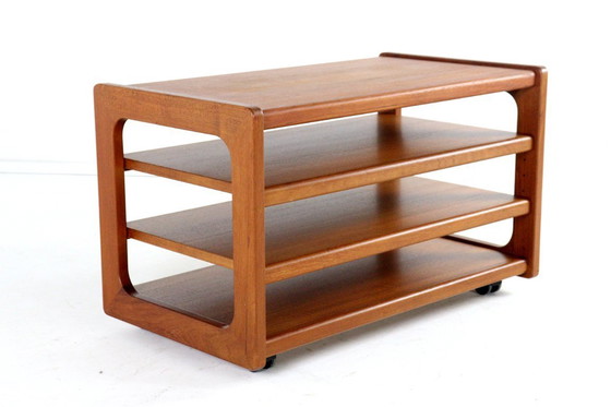 Image 1 of Meuble audio vintage sur chariot « Hogager », design danois