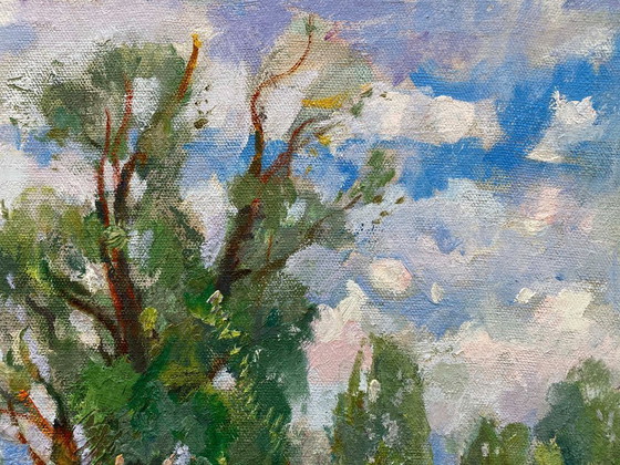 Image 1 of Original Vintage Oil Painting Natural Landscape