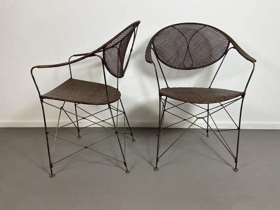 Image 1 of 2 rotan Yuzuru Yamakawa Rattan stoelen 