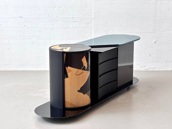 Meuble bar postmoderne de Carlo Malnati, Italie, 1990 – Buffet bas, Wood (photo 4 of 19)