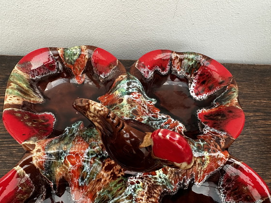 Image 1 of Serviteur à hors-d’œuvres céramique vintage Vallauris 