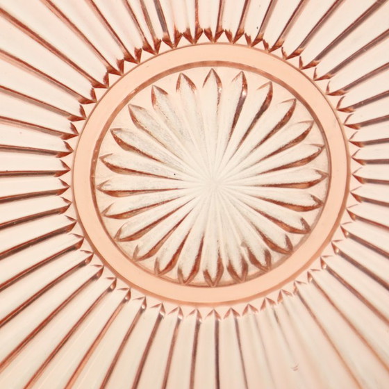 Image 1 of Art Deco Fruit Bowl Pink