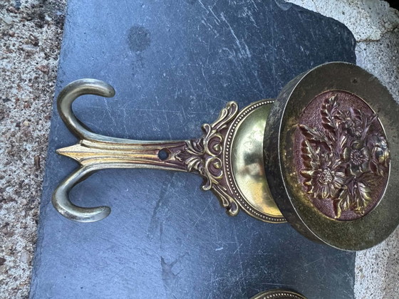 2 large vintage Italian brass Coat racks (photo 8 of 11)