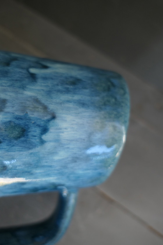 Image 1 of Vintage Scheurich 408 40 Vase W. Germany Turquoise