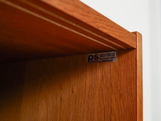 Image 1 of Systeemboekenkast in eikenhout, PS Systeem, Deens ontwerp, jaren 60, productie: Randers Møbelfabrik