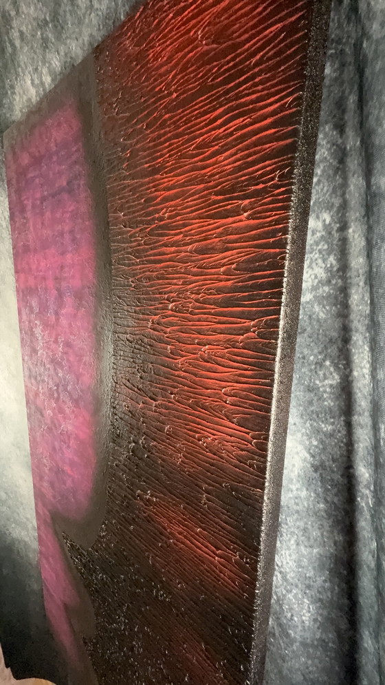 Image 1 of Rotan Hunt "Pink Aware" Murale UV a luce nera