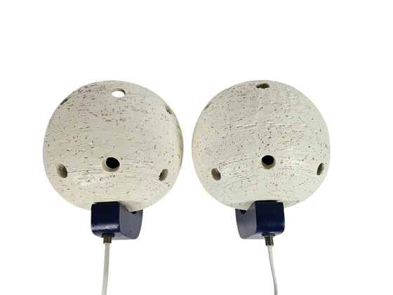 Image 1 of Apliques de pared (2) - arcilla chamota - Space age - mediados del siglo moderno - años 70