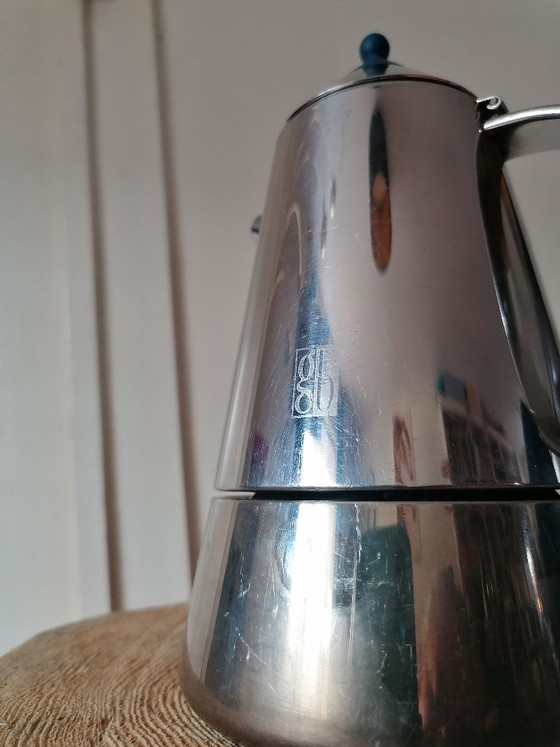 Diseño Postmoderno Italiano: Guido Bergna 'Mia' Caffettiera (Inox 18/10) – Años 90 – Accesorios de cocina (photo 7 of 16)