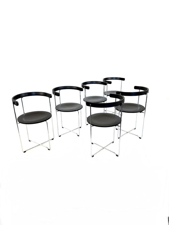 Image 1 of Set di 6 sedie pieghevoli dal design vintage, Kusch & Co '80