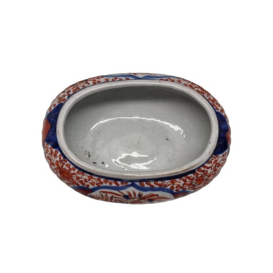 Image 1 of Oval Imari porcelain flower pot, 20th century