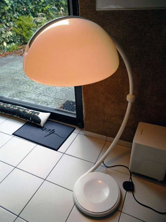 Image 1 of Elio Martinelli Serpente 2131 Stehlampe und Cobra Tischlampe Mid Century