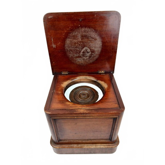 Image 1 of Antieke Victoriaanse Nachtspiegel / Commode / Pot