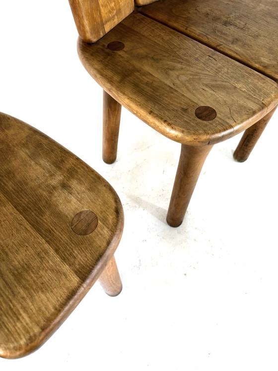 Image 1 of 4x vintage eetkamerstoel model ‘Opus’, Erwin Berghammer ‘80