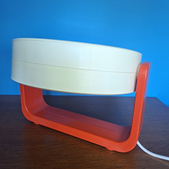 Image 1 of Allibert-Doppelspiegel aus den 1970er Jahren, orangefarben.