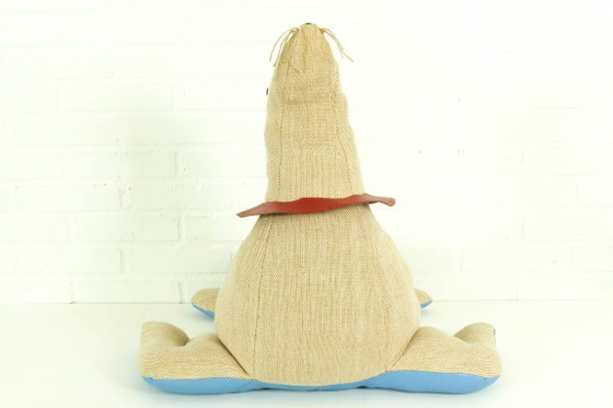 Image 1 of Großes therapeutisches Robben-Spielzeug aus Jute und Leder von Renate Müller, 1960er Jahre