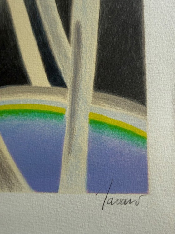 Image 1 of Original color lithograph by Albert Zavaro