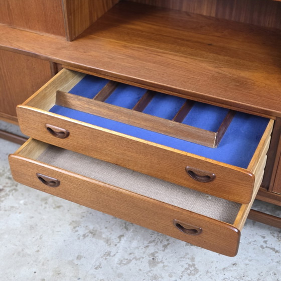 Image 1 of Louis van Teeffelen, Wébé vintage jaren 60 teak highboard