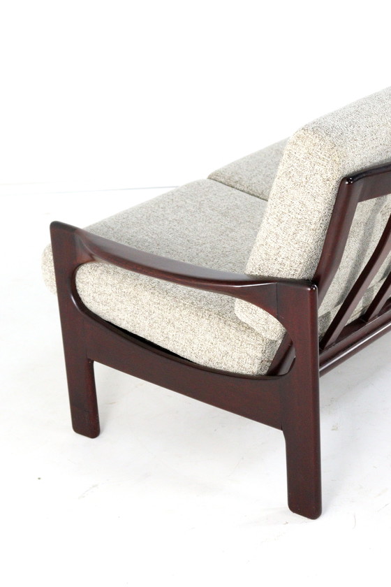 Image 1 of 3 seater sofa vintage reupholstered