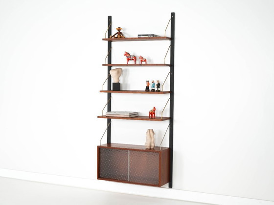 Image 1 of Teak wall unit, Danish design, 1960s, production: Denmark