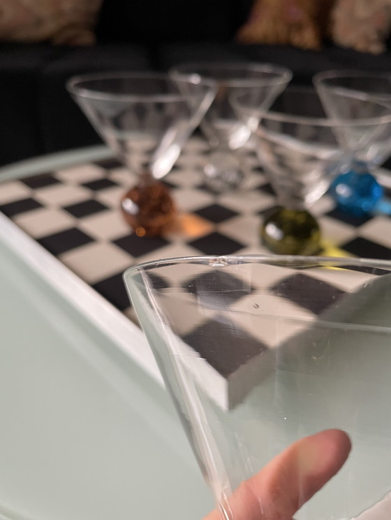 Image 1 of Verres à Martini Bulles Vintage